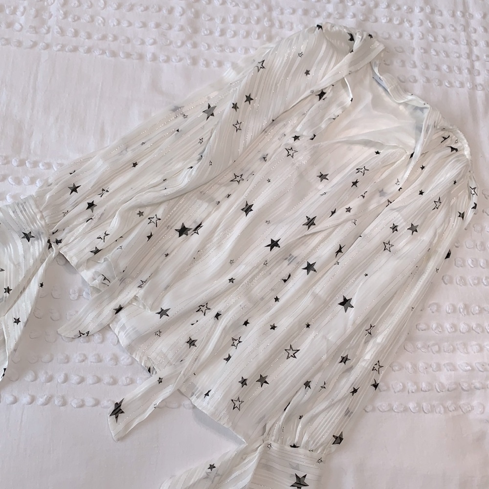 Star long sleeve blouse XS
